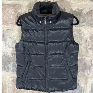 Prospirit Athletic Gear Puffer Vest Woman's Small Black Winter Fall Cozy
